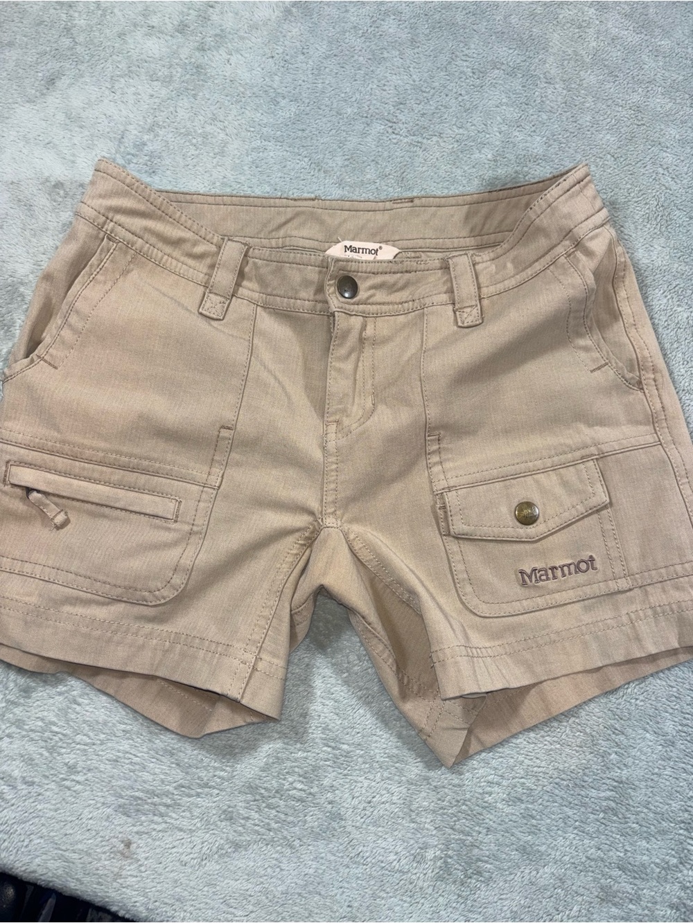 Marmot Tan Utility Cargo Hiking Shorts - Women’s Size 4